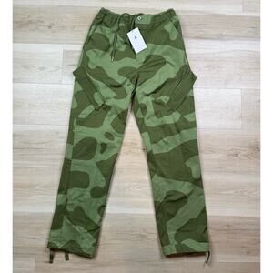 Nike Jordan Essentials Chicago Elephant Print Camo Cargo Pants FD7455-340 Sz S